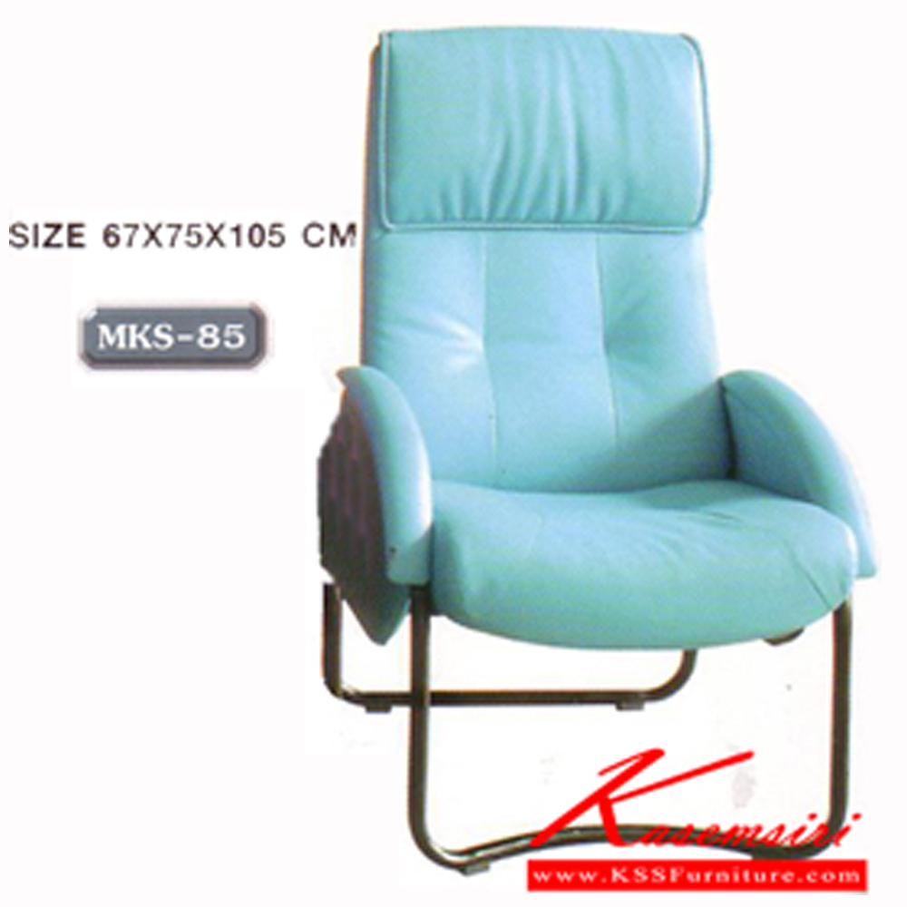 84070::MKS-85::เก้าอี้พักผ่อน เก้าอี้ร้านเกมส์ ไม่มีที่วางเ้ท้า หุ้มหนัง 2 แบบ(หนัง/PVC,ผ้าฝ้ายสลับหนัง) ขนาด 67x75x105 ซม. เก้าอี้พักผ่อน MKS