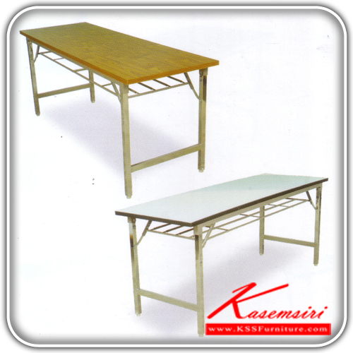 50045::TFC-TRC-45-60-80::A Tokai folding table with chromium legs. Available in formica for TFC series and available in White for TRC series. 