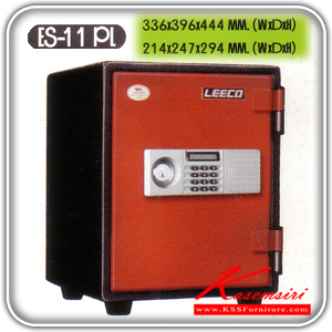 171284033::ES-11PL::A Leeco safe with TIS standard. Dimension (WxDxH) cm : 33.6x39.6x44.4. Weight 42 kg