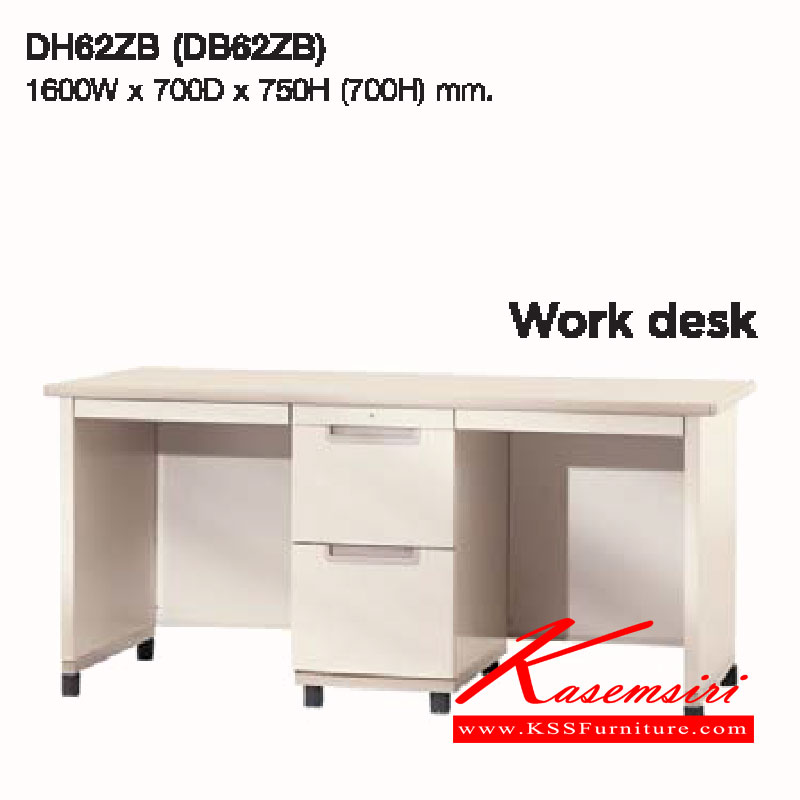 98009::DH62ZB(DB62ZB)::A Lucky metal table for 2 persons with 5 drawers. Dimension (WxDxH) cm : 160x70x75/160x70x70
