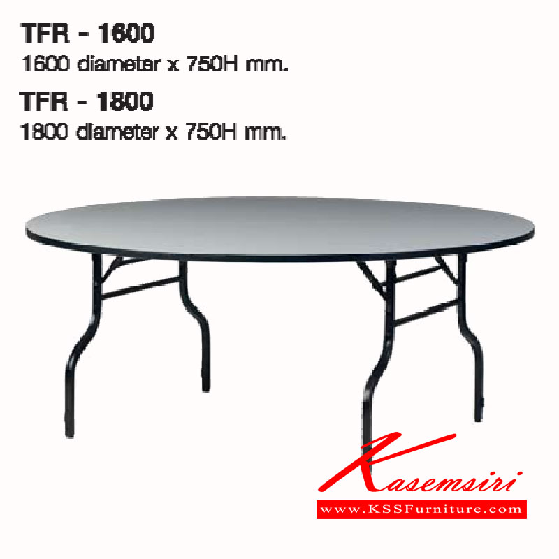 11018::TFR-1600-1800::A Lucky metal folding round table. Dimension (WxDxH) cm : 160x160x72/180x180x72 Metal Tables LUCKY Multipurpose Tables white