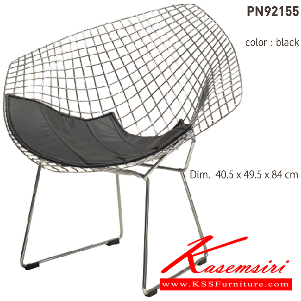 94062::PN92155::เก้าอี้แฟชั่นรวมเบาะรองนั่ง ขนาด ก860xล680xส765 มม. มี 2แบบ สีขาว,สีดำ เก้าอี้แฟชั่น ไพรโอเนีย