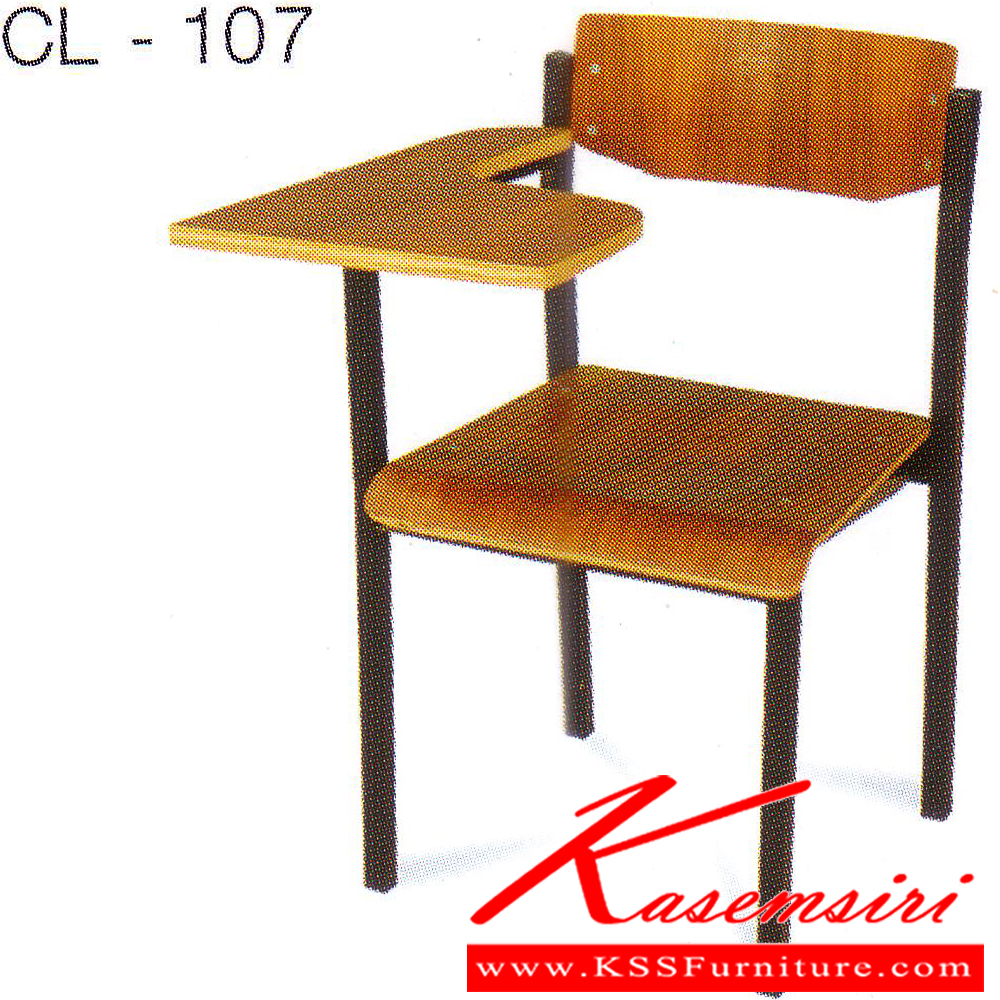 63088::CL-107::A Tokai CL-107 series lecture hall chair.