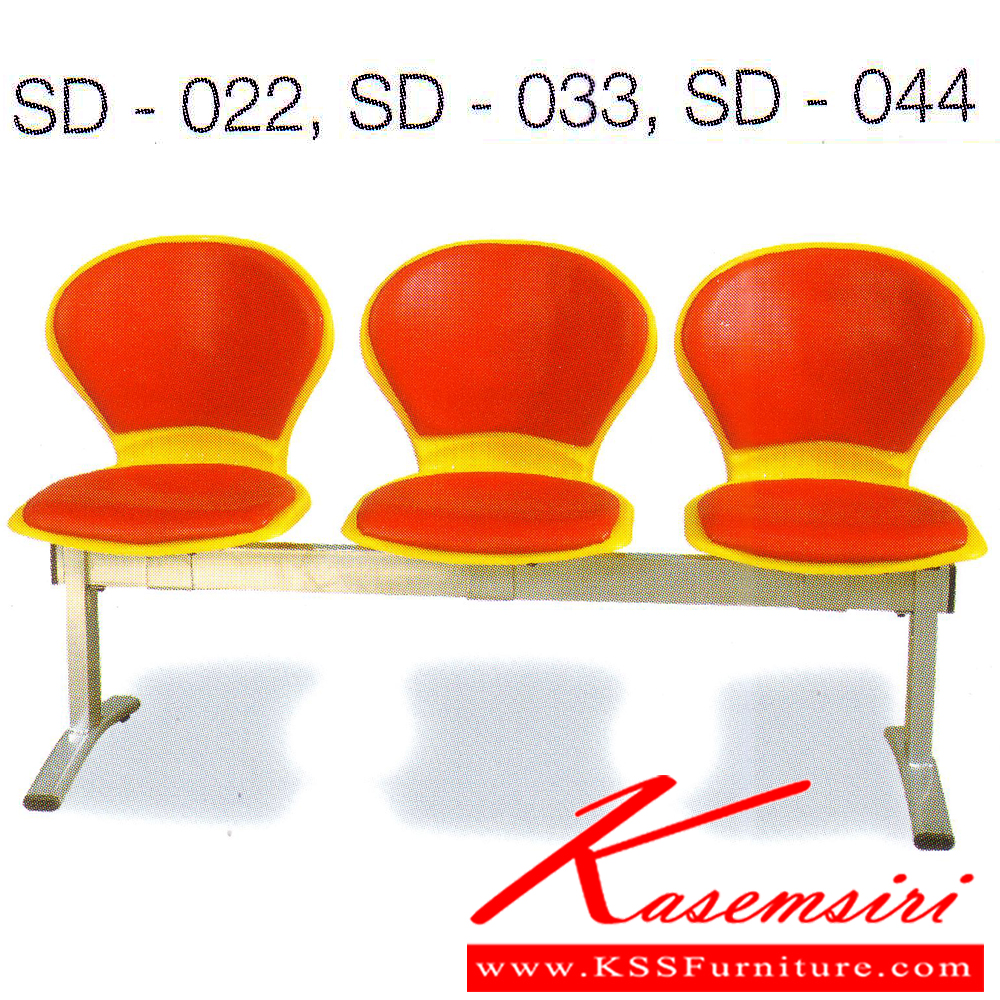 71079::SD-022-033-044::A Tokai SD-022-033-044 series row chair.