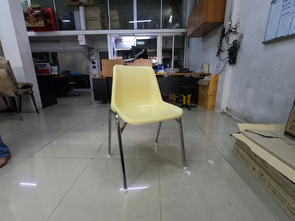 41042::CP-02C::A NAT row chair with polypropylene seat and chrome plated base. Dimension (WxDxH) cm : 51x53x80
