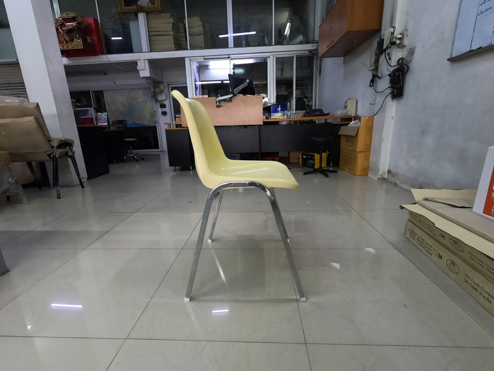 41042::CP-02C::A NAT row chair with polypropylene seat and chrome plated base. Dimension (WxDxH) cm : 51x53x80
