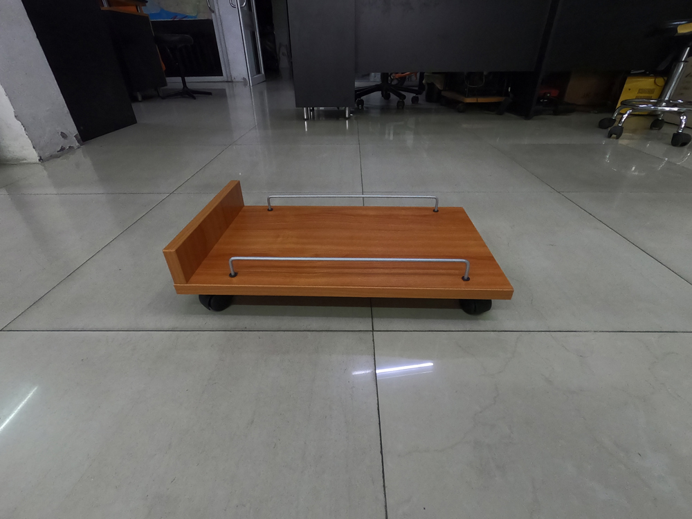 98083::CPU-01::An Itoki CPU stand with casters. Dimension (WxDxH) cm : 30x51x15. Available in Cherry and Black Accessories