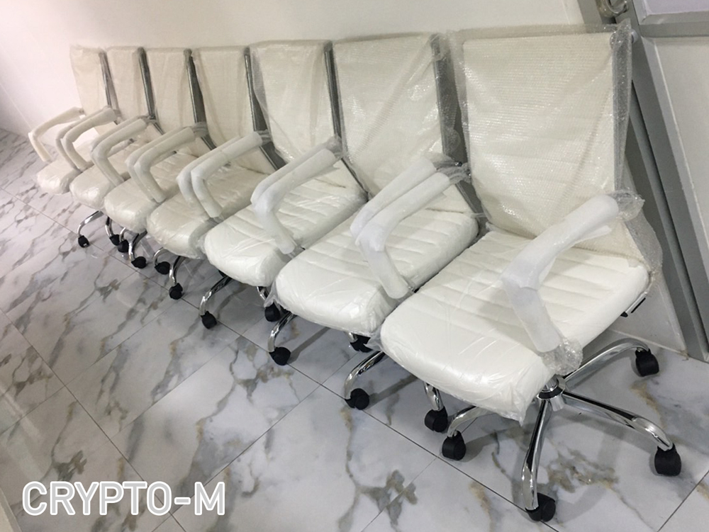 16001::CRYPTO-M::เก้าอี้สำนักงานหนัง PU ขนาด ก600xล615xส945.5-1045 มม สีดำ,สีเทา,สีฟ้า,สีแดง,สีขาว บีที เก้าอี้สำนักงาน (พนักพิงกลาง)