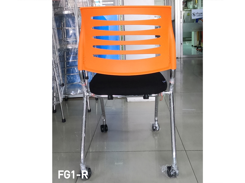 14043::FG1-R::เก้าอี้อเนกประส่งค์ รุ่น FG1-R ขนาด ก500xล570xส820ซม. วัสดุ PP/ผ้า เพอร์เฟ็คท์ เก้าอี้อเนกประสงค์