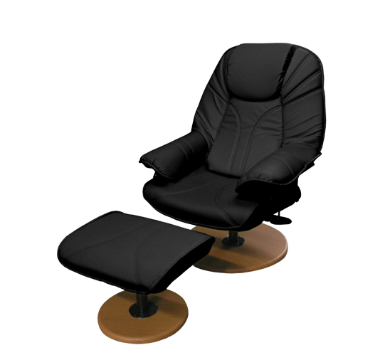 56017::P-4::เก้าอี้พักผ่อน สามารถปรับระดับได้ โครงสร้างทำจากเหล็กพ่นสีดำหุ้มด้วยฟองน้ำอย่างดี มีหนังเทียม ขนาด ก800xล820-1170xส1070 มม. เก้าอี้พักผ่อน ITOKI