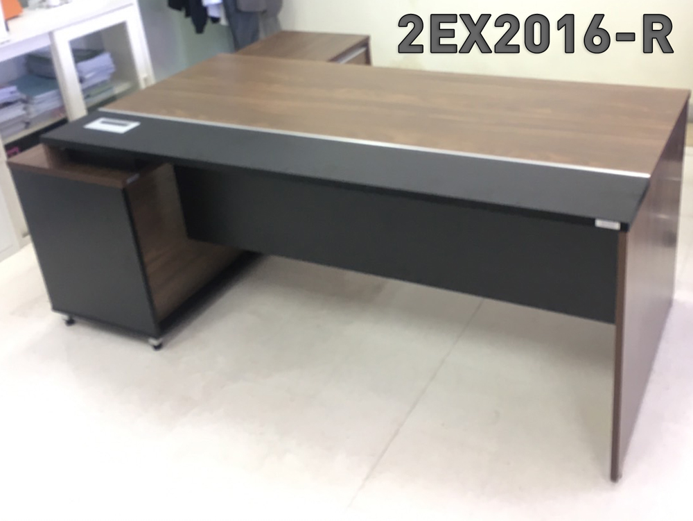 12027::2CF608-615-618-621::A Mo-Tech conference table. Available in 3 colors: Light Grey, Cherry-Dark Grey and Whitewood-Dark Grey MO-TECH Executive desk set