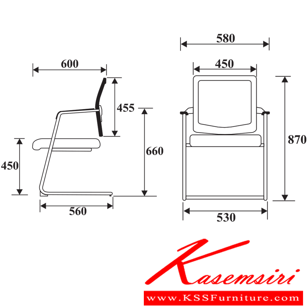 54026::CE-C::เก้าอี้ รุ่น CE-C ขนาด ก580xล600xส870ซม. ผ้าฝ้าย เพอร์เฟ็คท์ เก้าอี้สำนักงาน