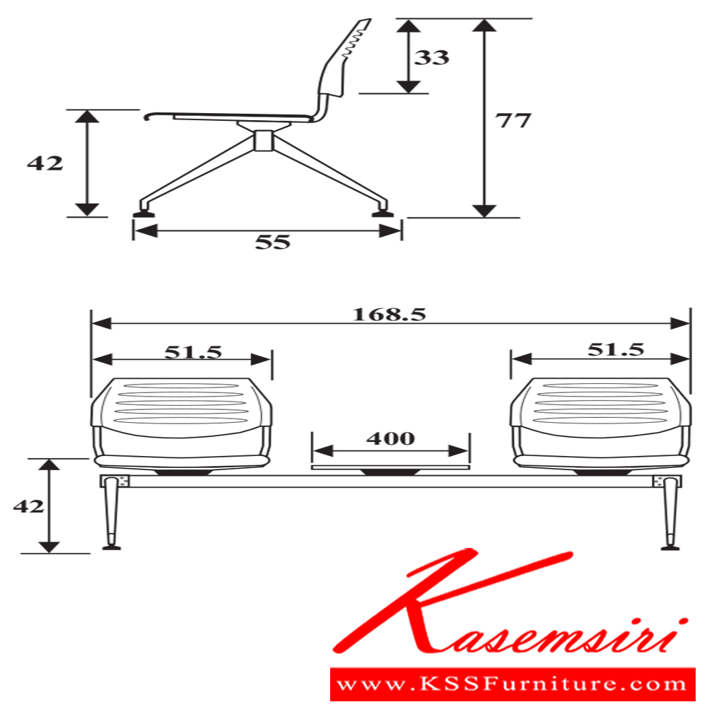 91095::FG2-HT::เก้าอี้อเนกประสงค์ รุ่น FG2-HT ขนาด ก1685xล550xส770ซม. วัสดุ PP เพอร์เฟ็คท์ เก้าอี้อเนกประสงค์