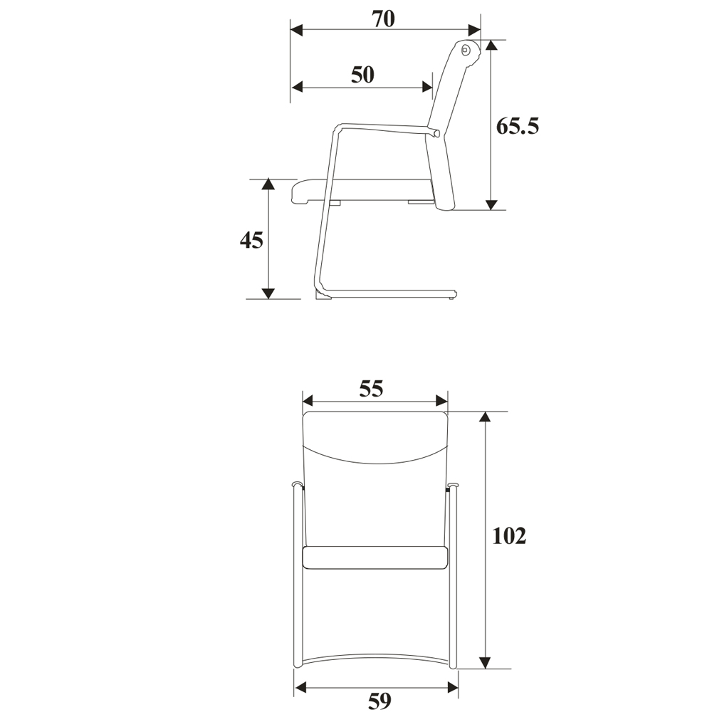 62083::RR5-CS::เก้าอี้ รุ่น RR5-CS ขนาด W590 xD700x H1020 cm. หนังเทียม/ ผ้าฝ้าย/ หนังPU/ หนังแท้