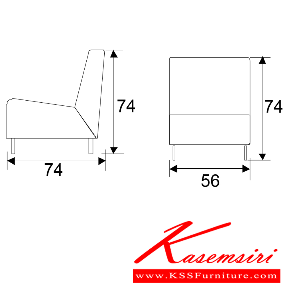 92028::UN1::โซฟา รุ่น UN1 ขนาด ก560xล740xส740ซม. วัสดุ หนังเทียม/ ผ้าฝ้าย/ หนังPU เพอร์เฟ็คท์ โซฟาชุดเล็ก