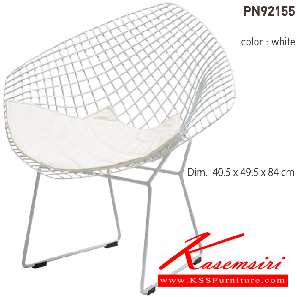 94062::PN92155::เก้าอี้แฟชั่นรวมเบาะรองนั่ง ขนาด ก860xล680xส765 มม. มี 2แบบ สีขาว,สีดำ เก้าอี้แฟชั่น ไพรโอเนีย