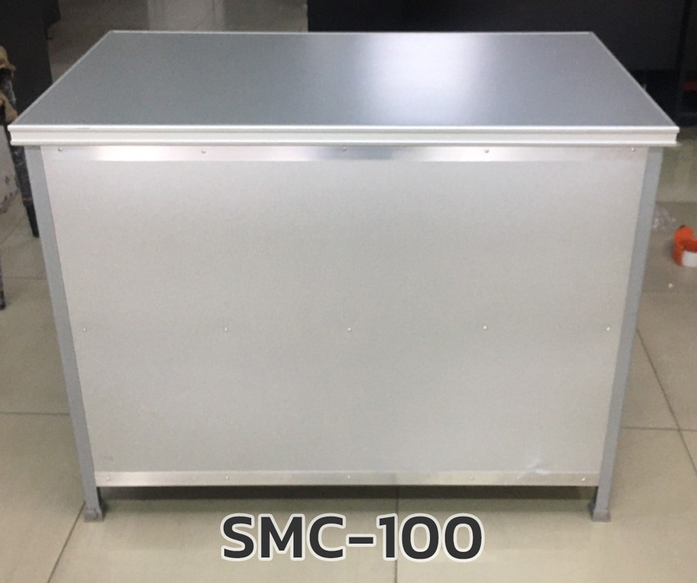 36008::SMC-100::ตู้ครัวเรียบโครงเหล็กมินิ 1 ม. สีขาว ขนาด 58.5x100.5x78 ซม. น้ำหนัก 23 กก. ตู้ครัวอลูมิเนียม Sanki ซันกิ ตู้ครัวเตี้ย อลูมิเนียม