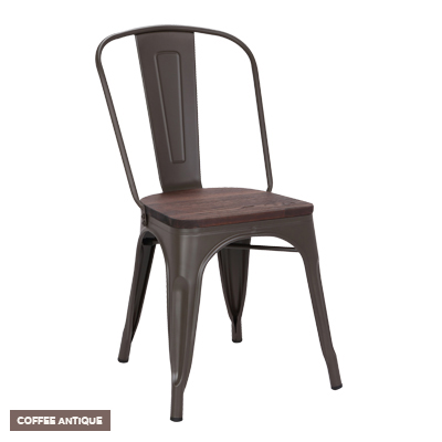 13093::HB-1142::เก้าอี้ BURGESS สี COFFEE ANTIQUE ขนาด440x510x855มม. ชัวร์ เก้าอี้แฟชั่น ชัวร์ เก้าอี้แฟชั่น