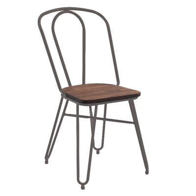 32037::HB-1143::เก้าอี้ ROMEO สี COFFEE ANTIQUE ขนาด440x500x870มม. ชัวร์ เก้าอี้แฟชั่น