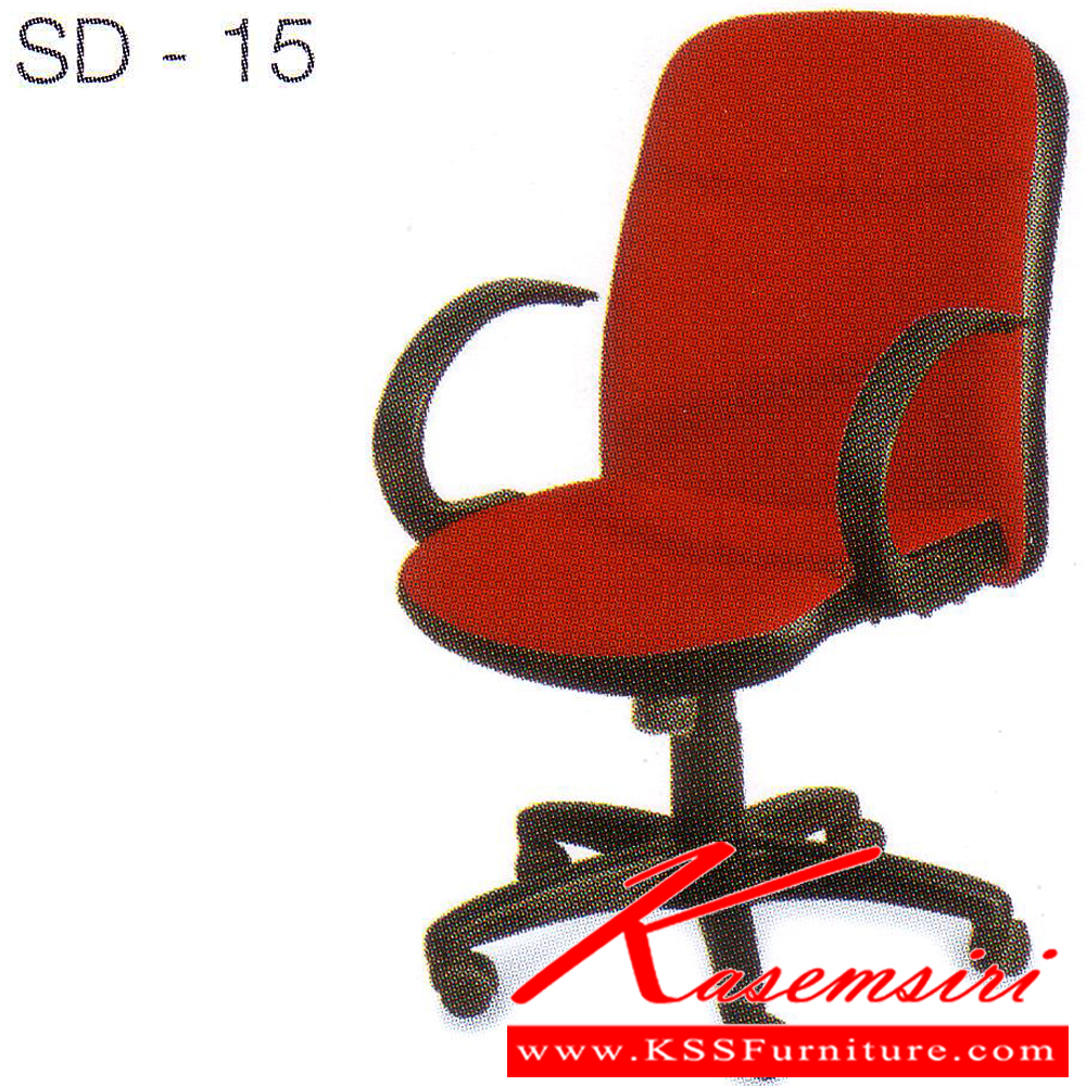 61039::SD-15::A Tokai SD-15 series office chair with PVC Leather and Cotton seat.