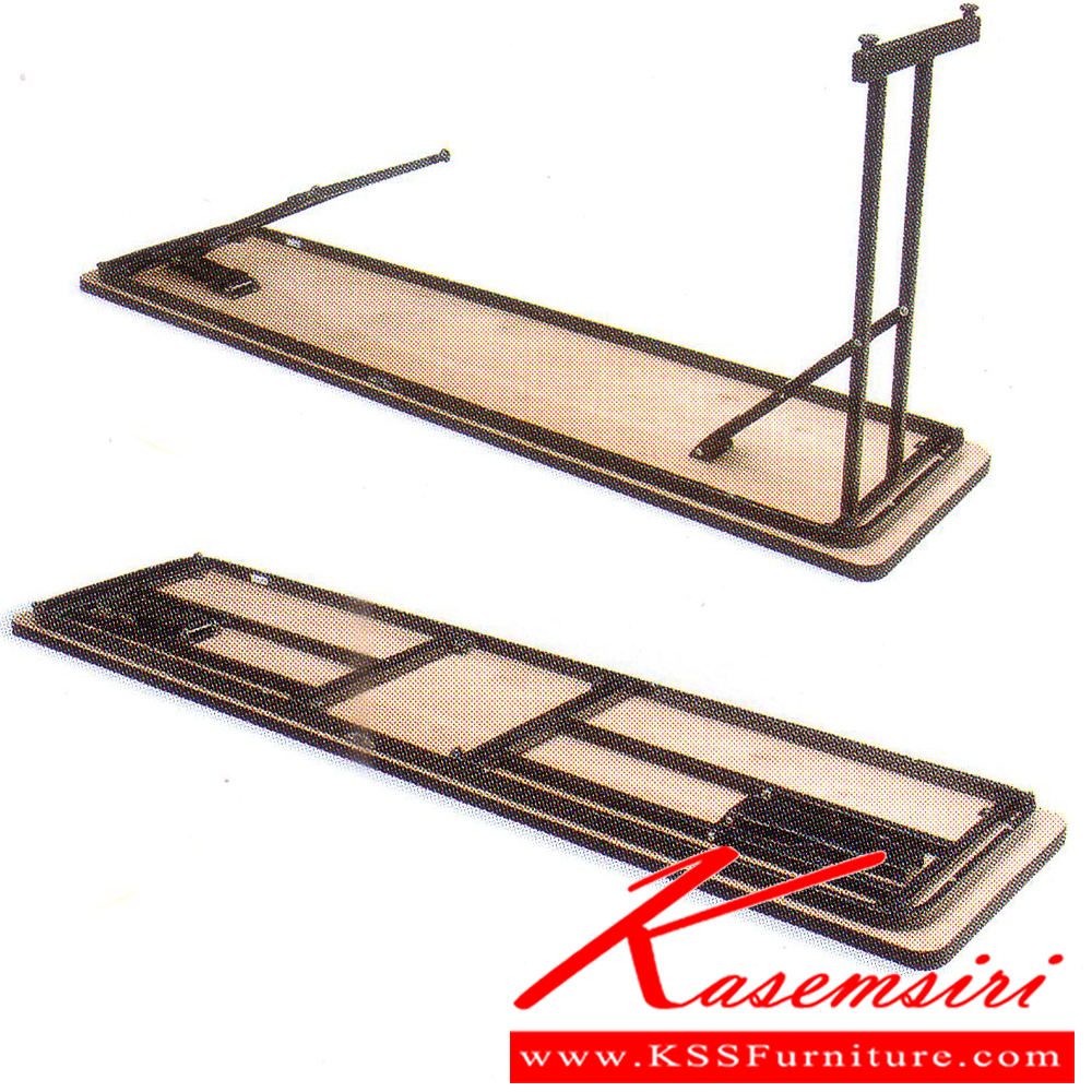 33086::TFN-45-60-180::A Tokai folding multipurpose table. Dimension (WxDxH) cm : 180x45x75/180x60x75 Available in 2 sizes. TOKAI Multipurpose Tables