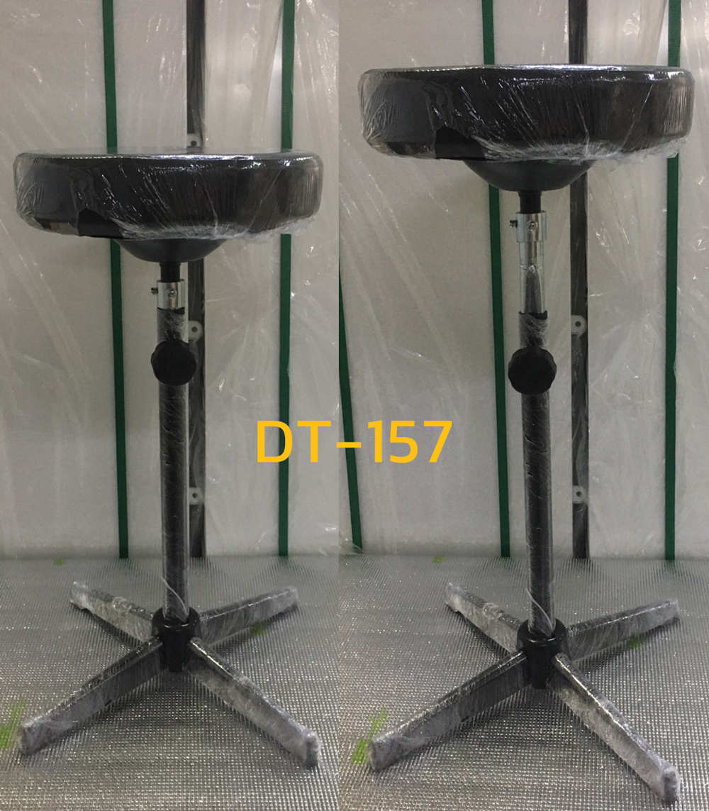 94016::DT-157::A VC bar stool with PVC leather seat and black painted base. Dimension (WxDxH) cm : 33x33x62